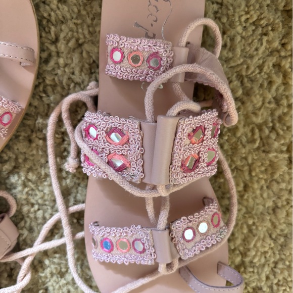 Free People Mantra Mirror Sandals 7.5 - Picture 6 of 6